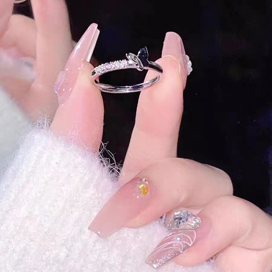 Fairy Butterfly Opening Affordable Luxury Fashion Rings