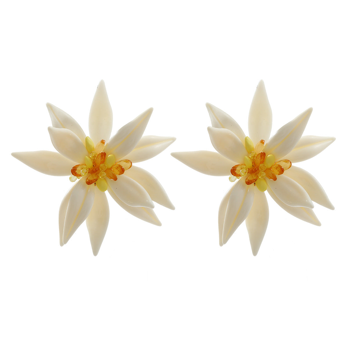 Women's Set Beautiful Flowers Resin For Necklaces
