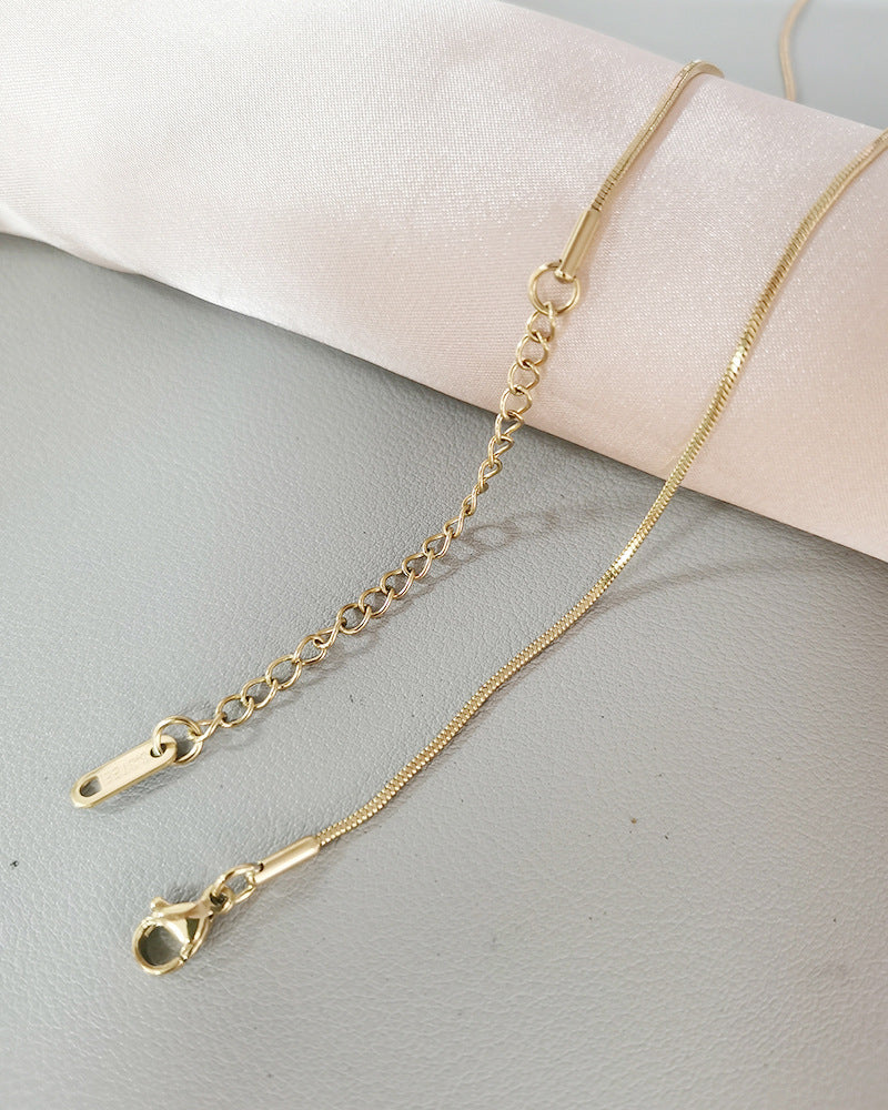 Steel Female Clavicle Chain Choker Snake Bones Necklaces