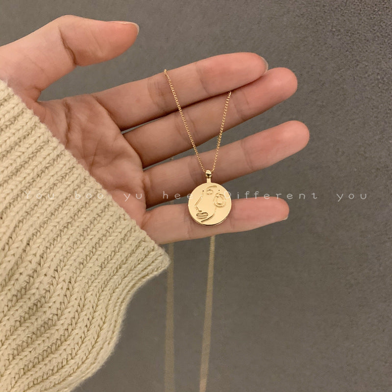 Women's Minority Fashionable Long Sweater Chain Advanced Necklaces