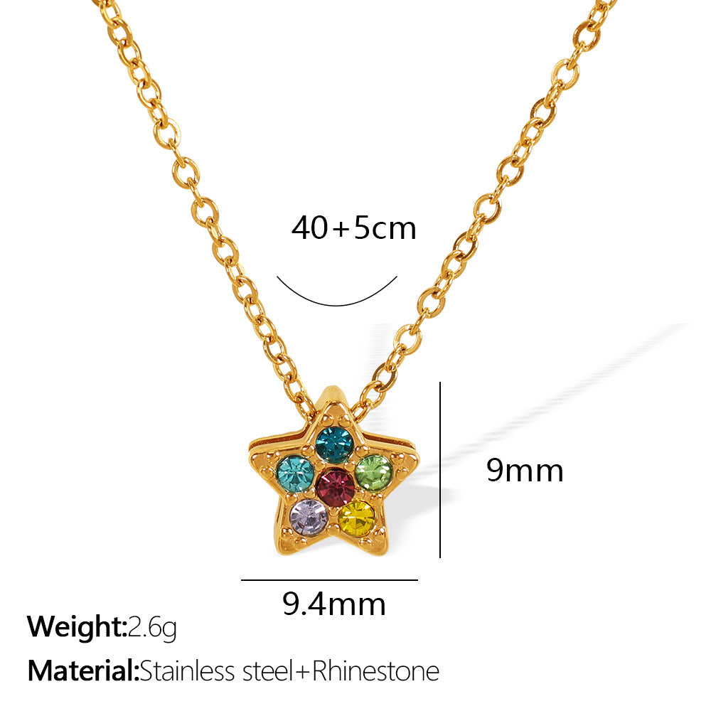 Sweet Cute Style Clover Five-pointed Star Simple Fashion Necklaces