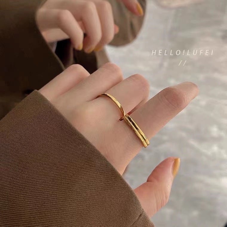 Simple Titanium Steel Female Fashion Personality Rings