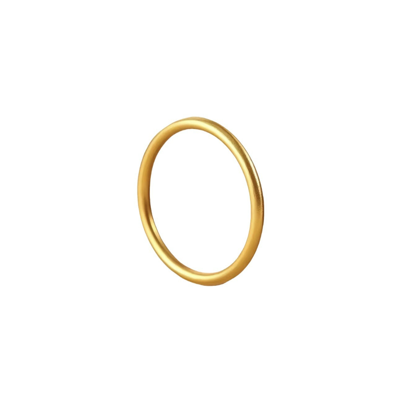 Gold Heritage Simple Glossy Frosted Matte Rings