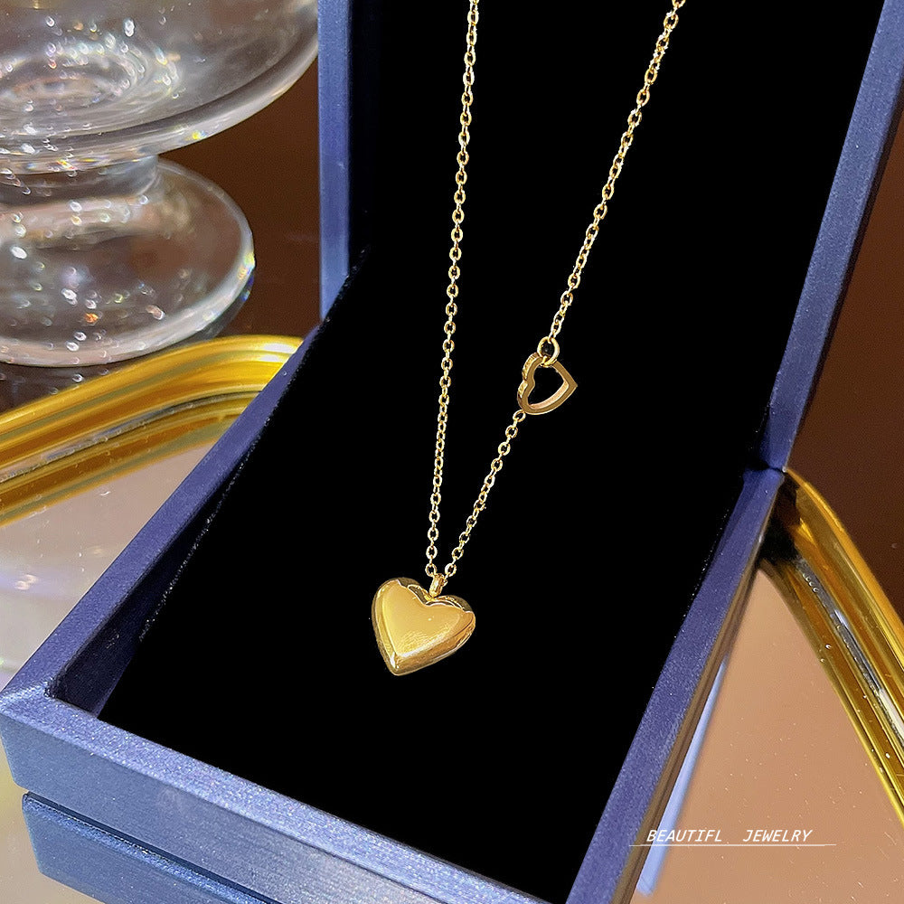 Women's Bow Zircon Clavicle Chain Titanium Steel Necklaces