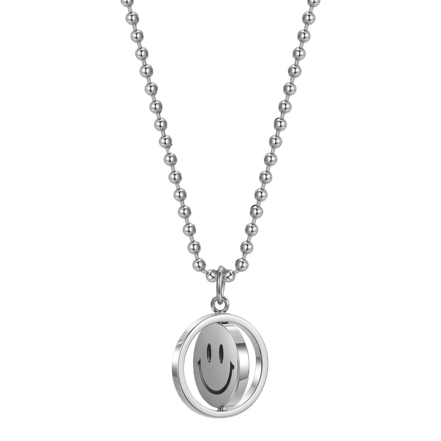 Women's & Men's Smiley Hip Hop Flip Expression Artistic Necklaces