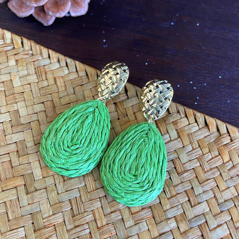 Rope Flower Summer Personalized Small Fresh Fashion Earrings