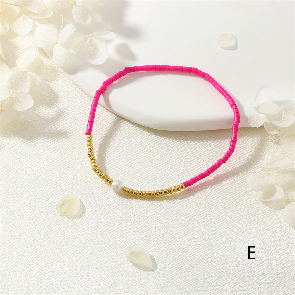 Women's Style Small Beads Handmade Beaded Natural Bracelets