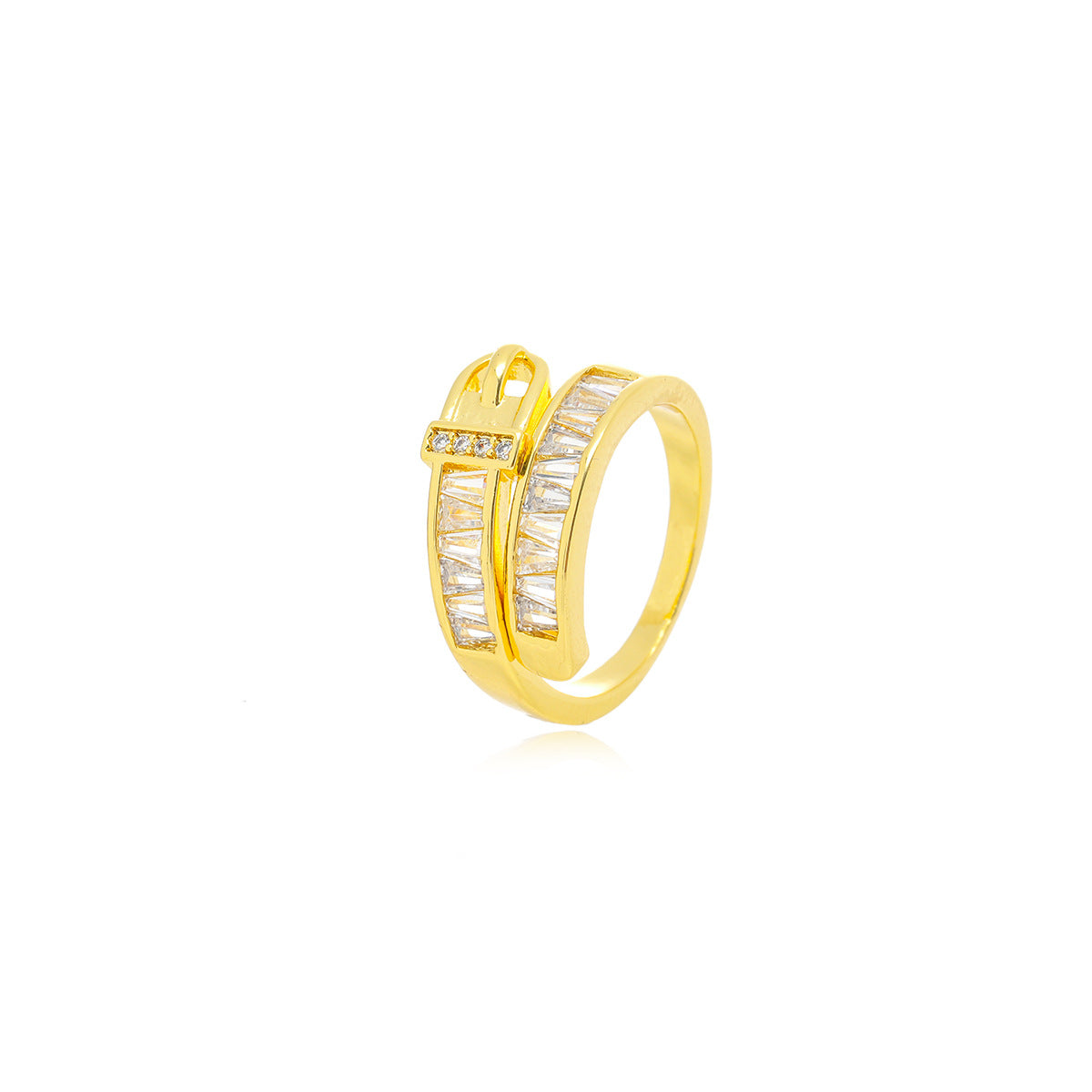 Creative Fashion Cool Personality Buckle Female Light Luxury Rings