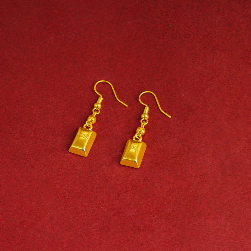 Bow Simulation Brass Decoration Vietnam Alluvial Gold Pendants