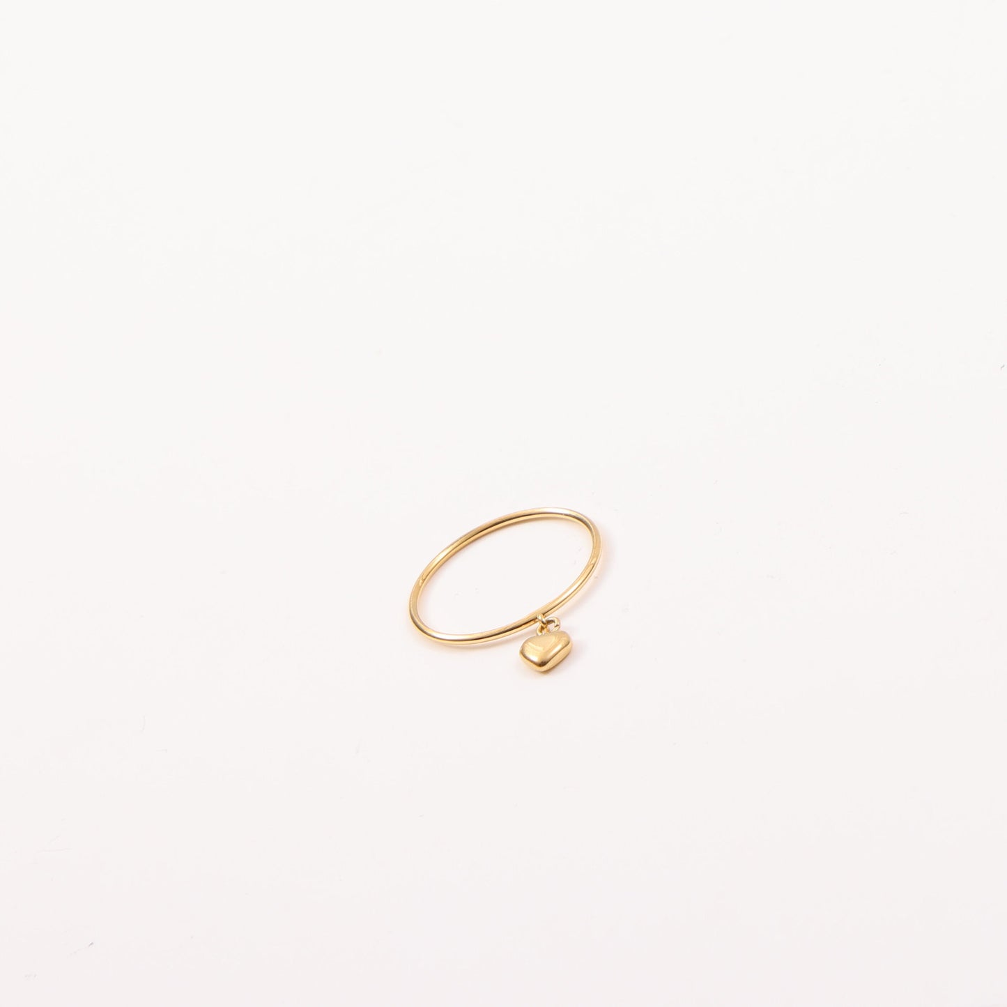 Movable Peach Heart Titanium Steel Gold Bracelets