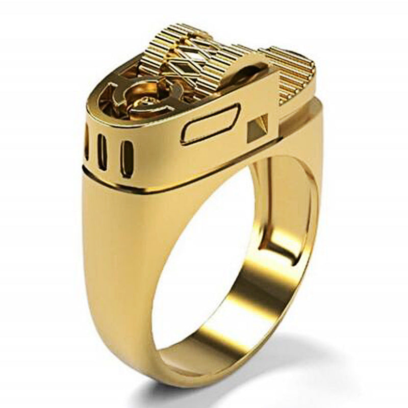 Glamorous Graceful Slouchy Ornament Accessories Lighter Rings