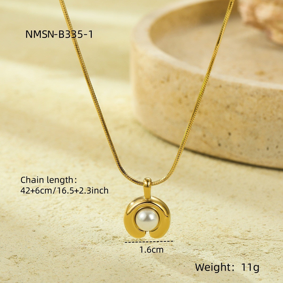 Women's Pearl Stainless Steel Fashion Clavicle Chain Necklaces
