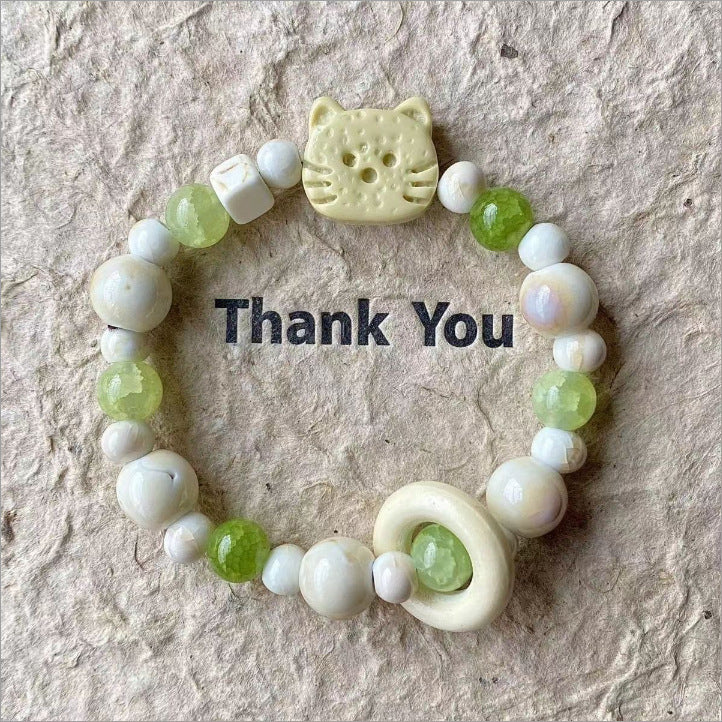 Elegant Valentine's Day Hello Kitty Ceramic Bracelets