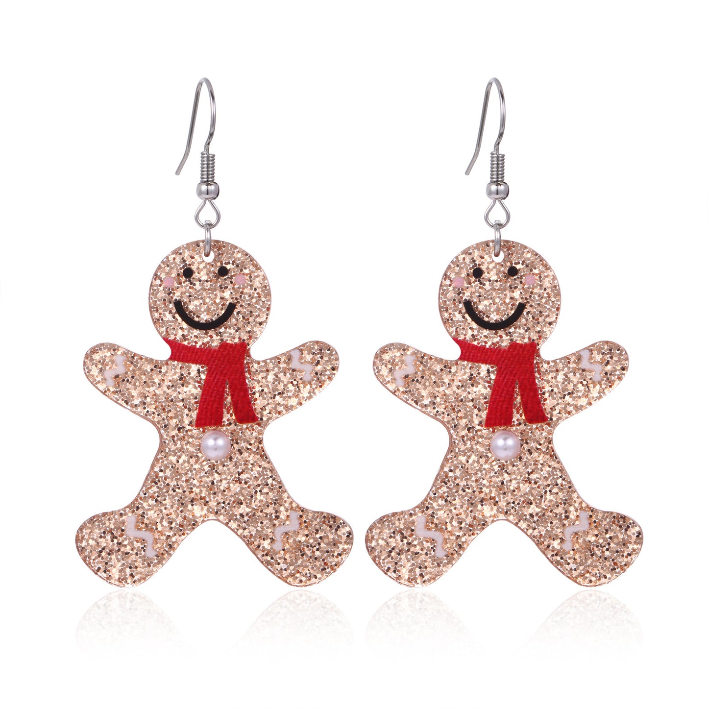 Christmas Female Creative Fashion Dripping Oil Tree Earrings