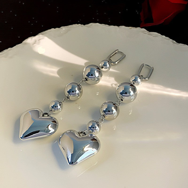 Fashion Zirconia Micro Inlaid Zircon Long Earrings