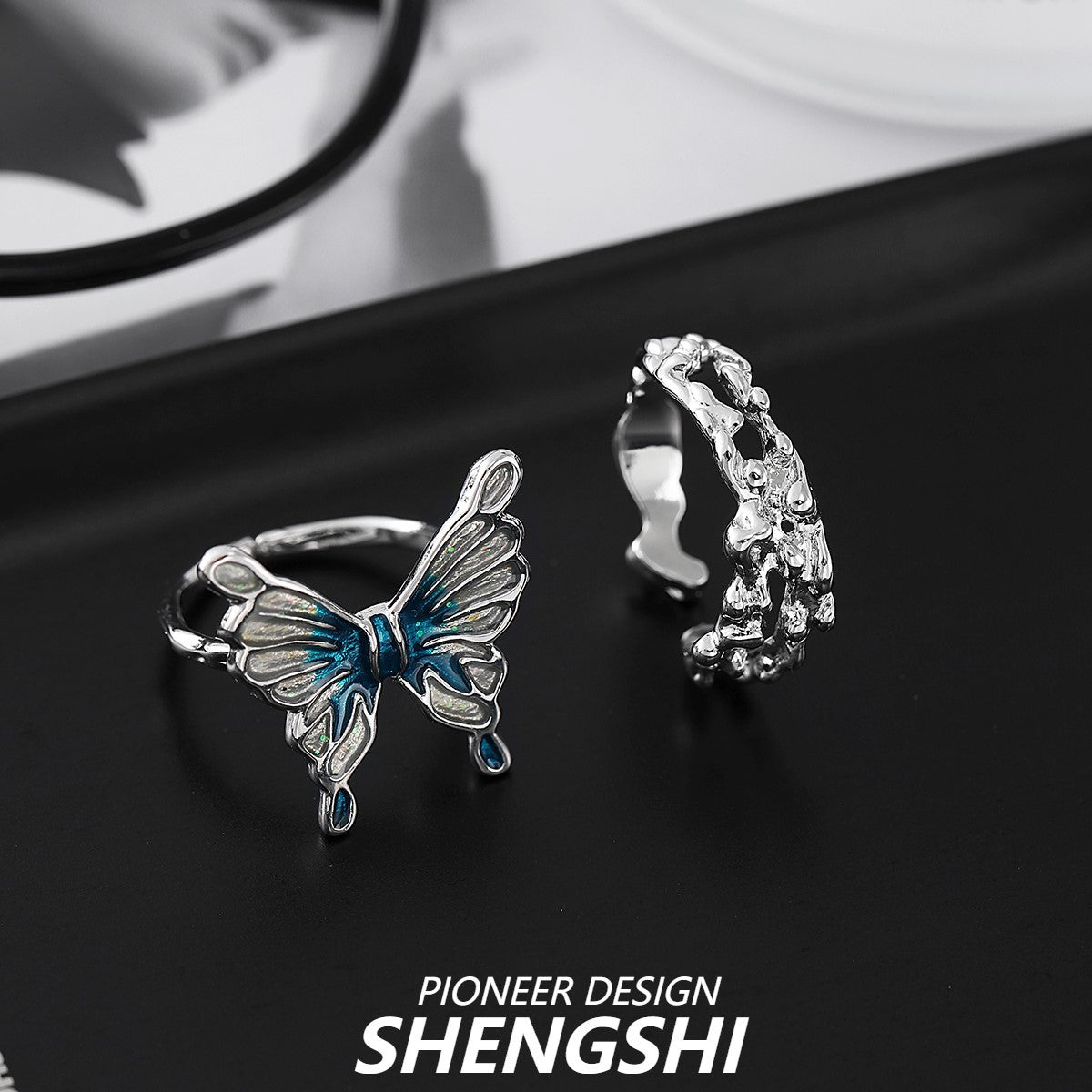 Butterfly Dance Series Female Fashion Personality Rings