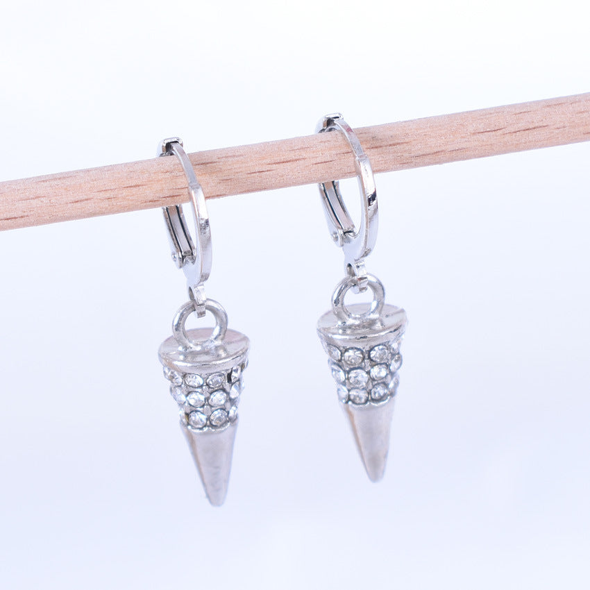 Women's Pearl Zircon Temperament Geometric Pieces Suit Earrings