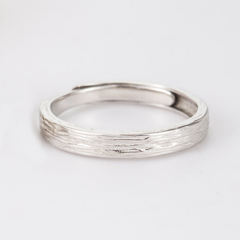 Love Couple Simple Opening Design Valentine's Rings