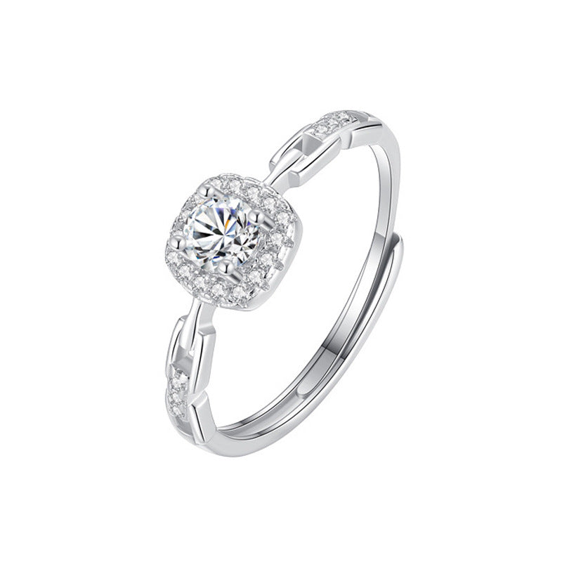 Women's East Gate Simple Geometric Super Flash Rings