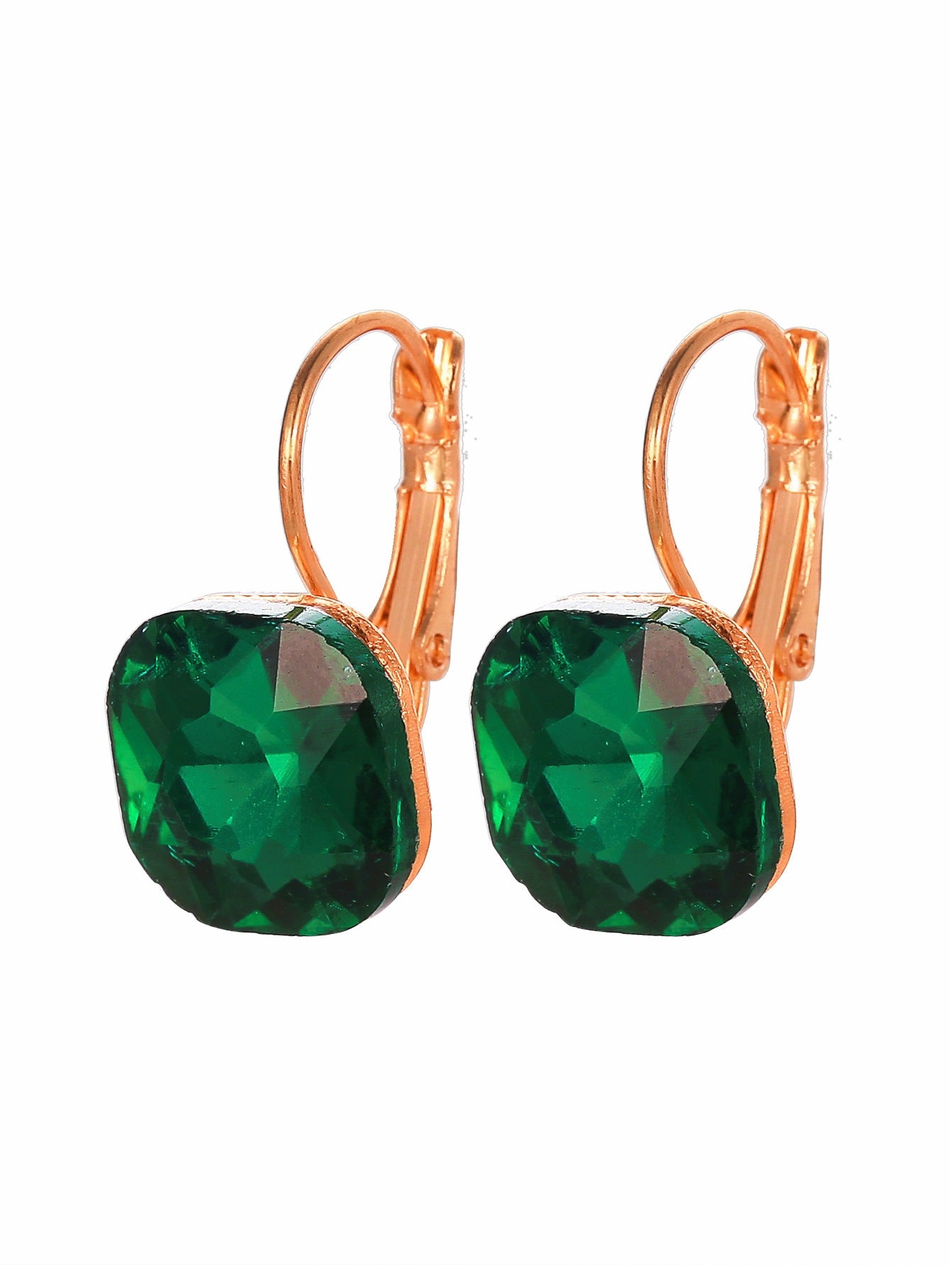 Style Popular Ornament Elegant Square Diamond Earrings