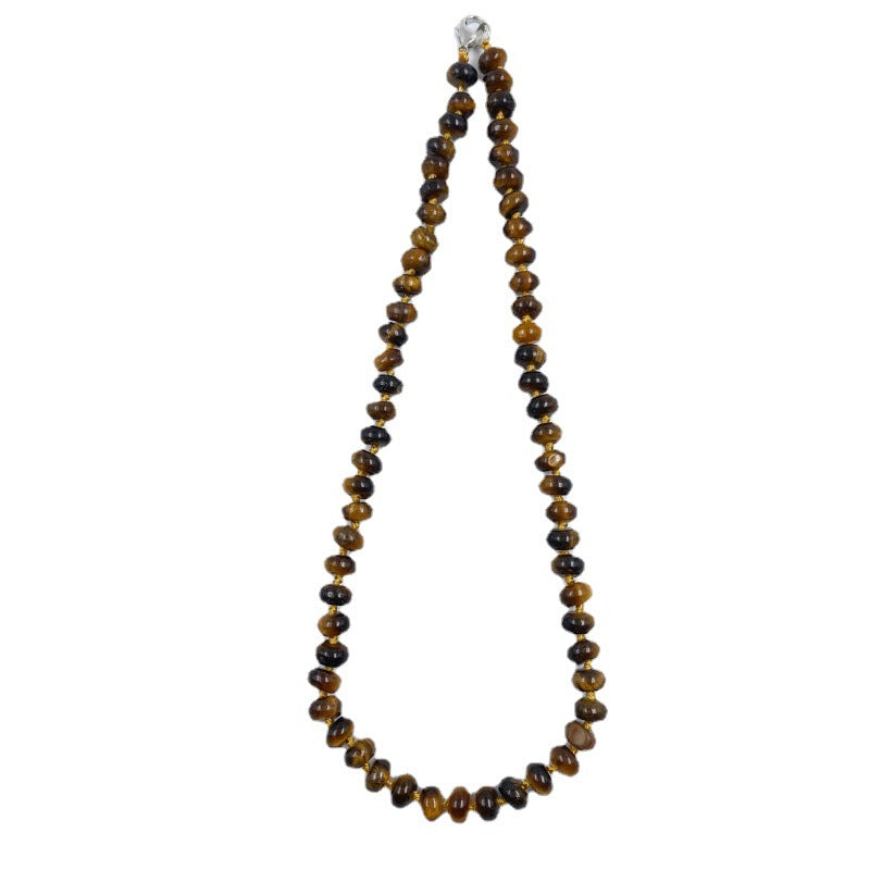 Crystal Agate Colorful Hollow Bead Abacus Necklaces