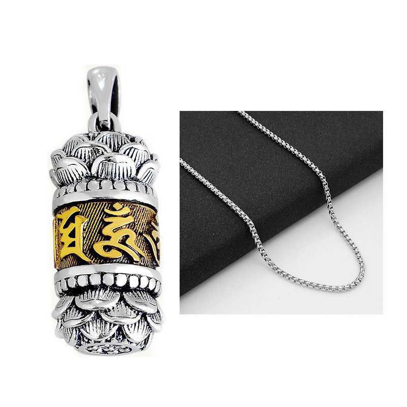 Women's & Men's Sier Charm Football Six Words Couple Good Pendants