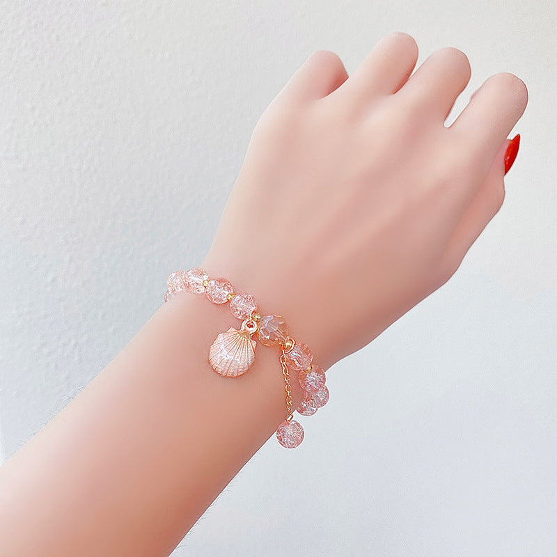 Hand Beading Glass Cute Princess Cartoon Bracelets