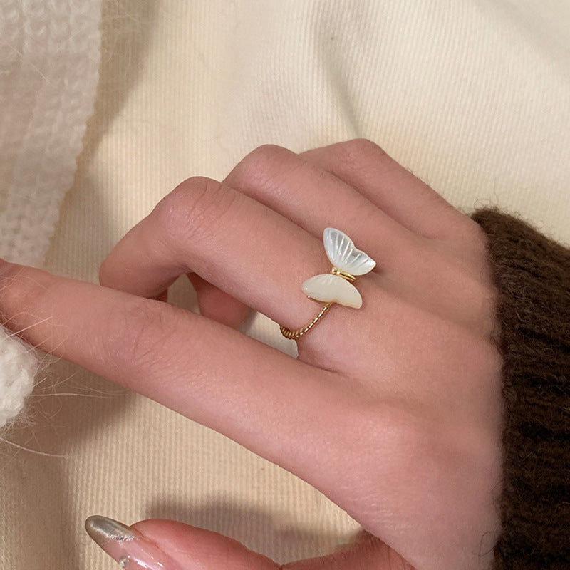 Bow Female Entry Lux Elegant Gentle Rings