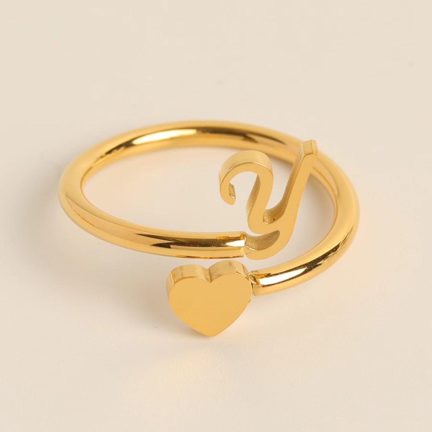 Three-dimensional Love Little Finger Open Adjustable Rings