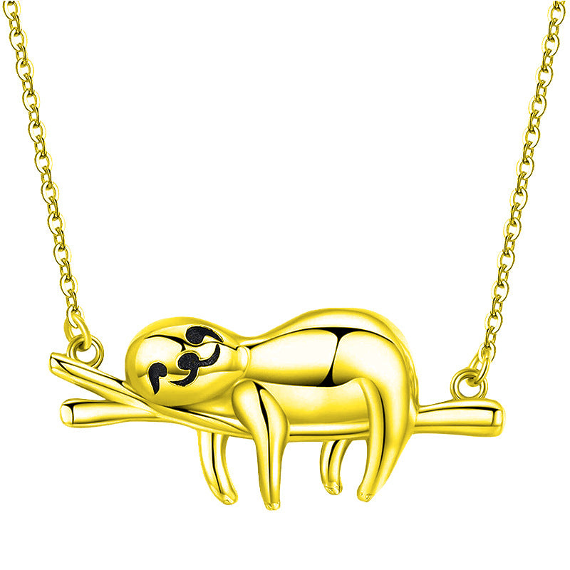 Women's & Children's Cute Cartoon Sloth In Stock Simple Necklaces