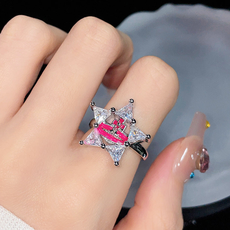 Wind High Sense Personalized Fashionable Twin Rings