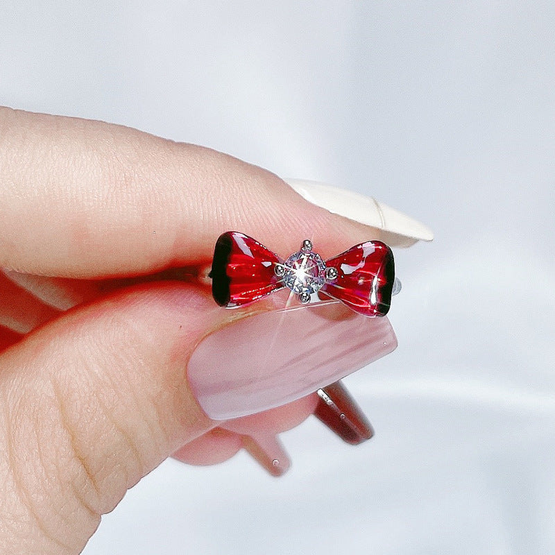 Glazed Butterfly Opening Female Temperamental Minority Rings
