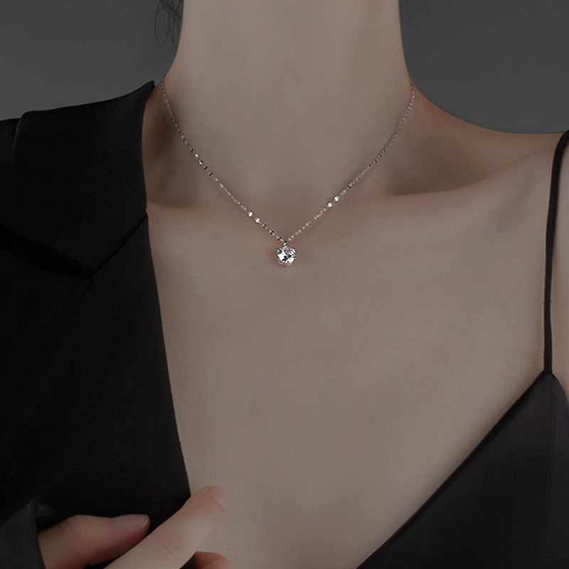 Simple Jewelry Fashion Single Diamond Female Clavicle Necklaces