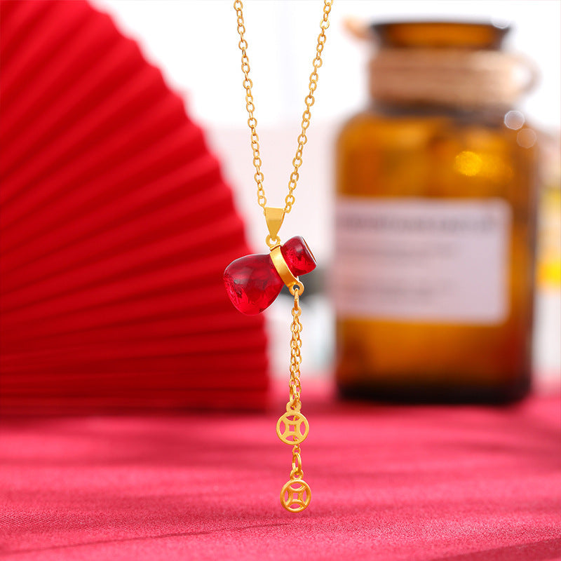 Bow Simulation Brass Decoration Vietnam Alluvial Gold Pendants