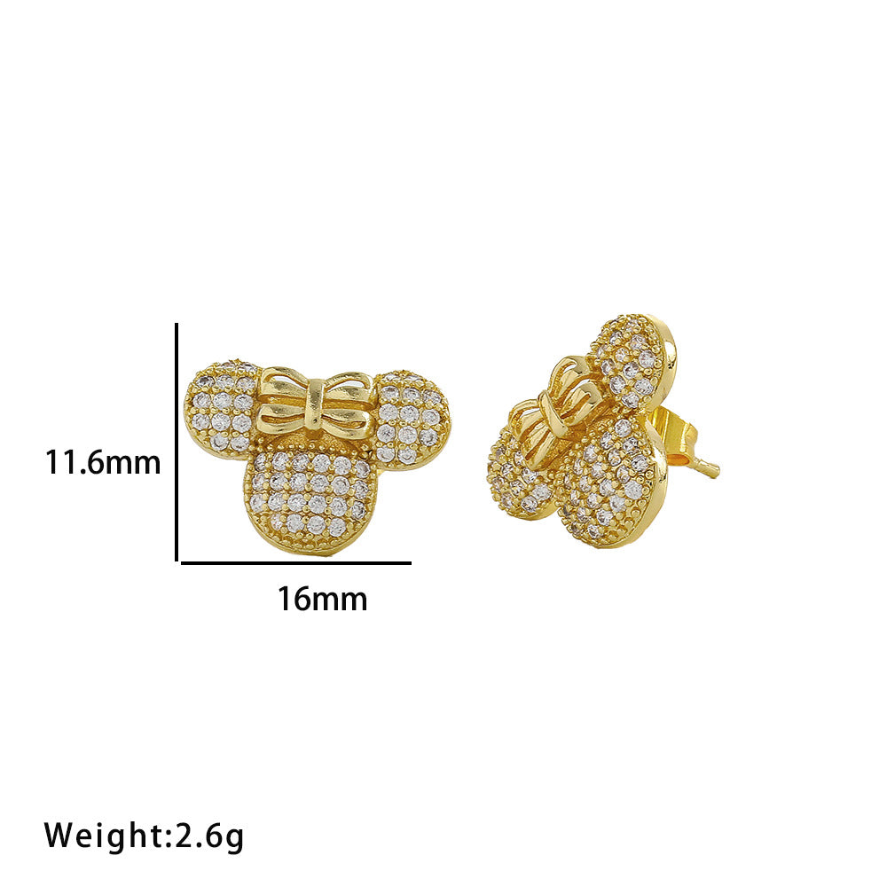 Women's Diamond Mickey Simple Personality Exquisite Refined Grace Necklaces