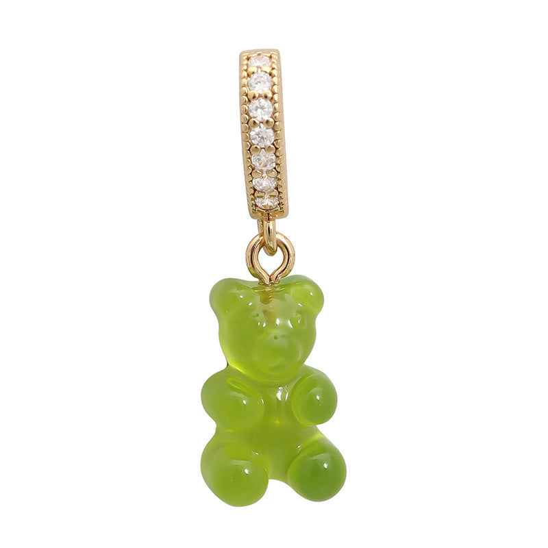 Women's Gummy Bear Versatile Candy Resin Personalized Pendants