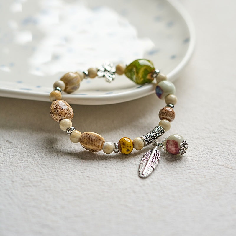 Women's Ceramic Niche High-grade National Style Chinese Bracelets