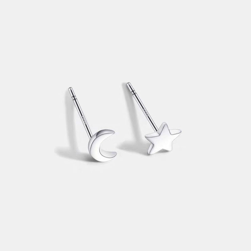 Women's Ear Sterling Compact Mini Double-headed Bar Bone Earrings