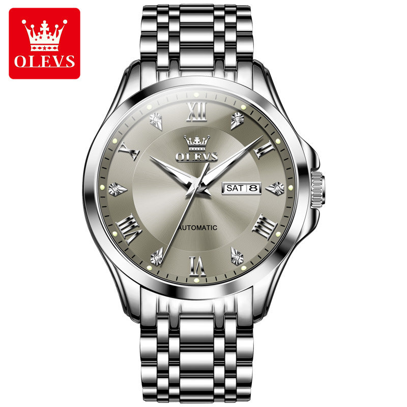 Men's Cool Watch Double Calendar Automatic Mechanical Watches