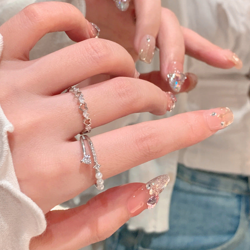 Light Luxury Minority Design Exquisite Sweet Rings