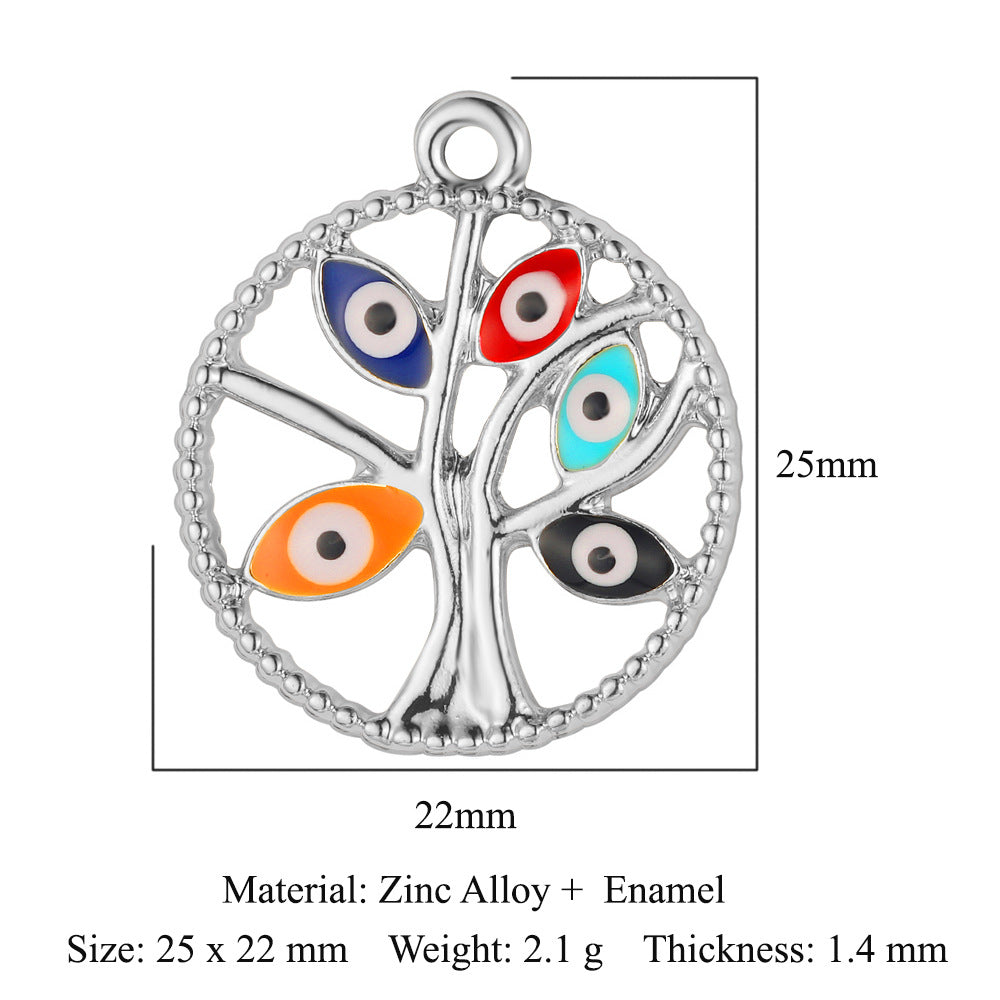 Palm Eyes Alloy Lucky Tree Love Rings