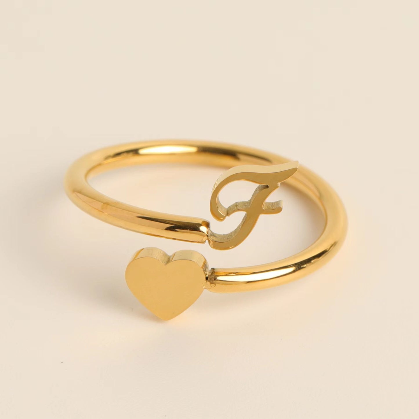Three-dimensional Love Little Finger Open Adjustable Rings