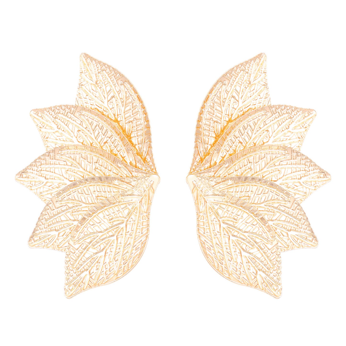 Texture Sense Maple Leaf Female Red Rings