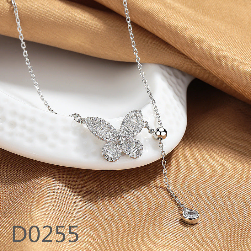 Women's Sweet Micro Inlaid Zircon Flower High-grade Necklaces