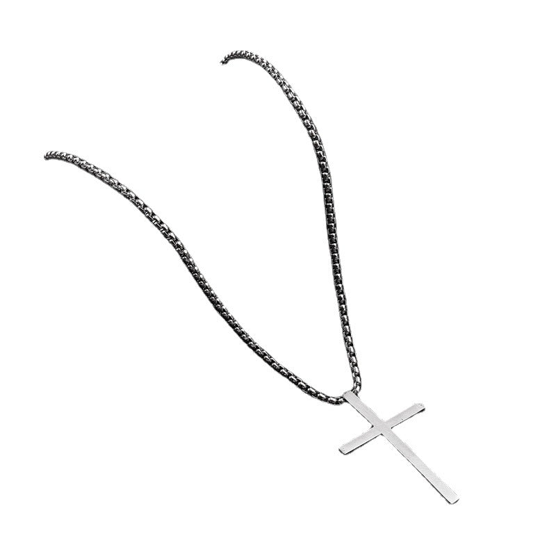 Men's Stainless Steel Ornament Cross Titanium Hip Pendants