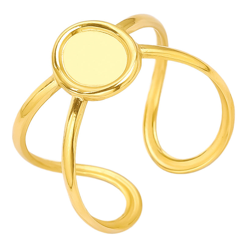 Women's Stainless Steel Fashion Irregular For Niche Rings