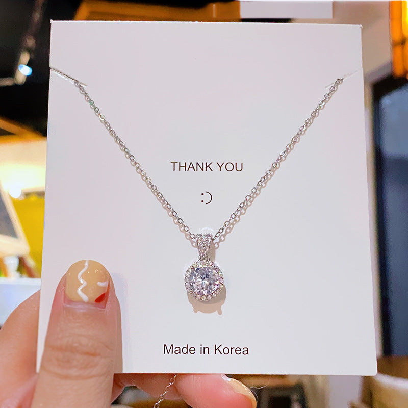 Flower Titanium Steel Female Summer Wild Necklaces