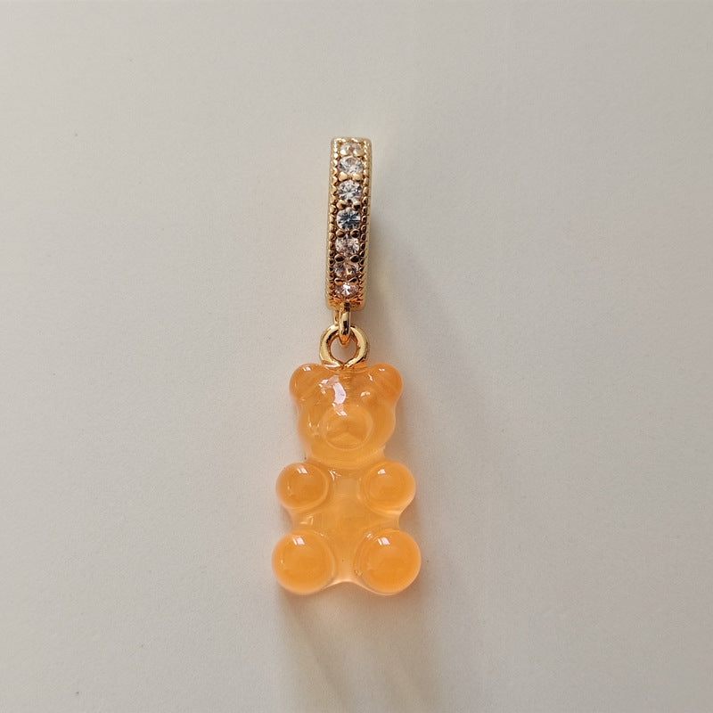 Women's Gummy Bear Versatile Candy Resin Personalized Pendants