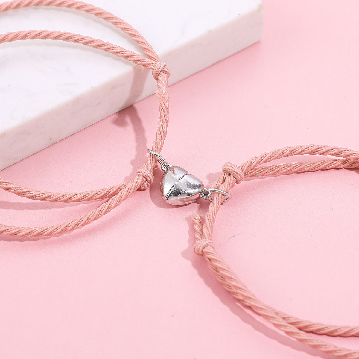 Suit Weaving In Black White Love Bracelets