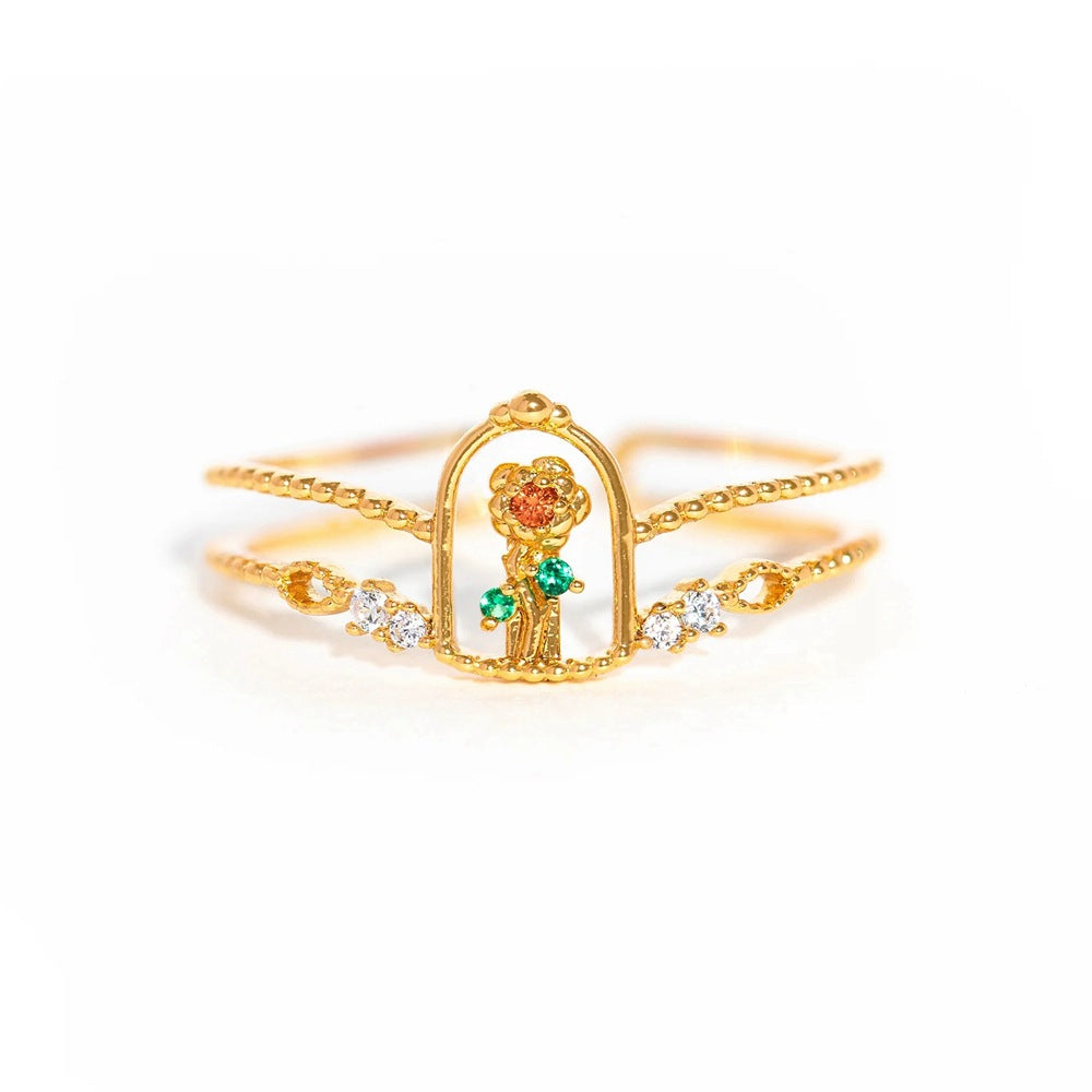 Tale Beauty Beast Little Princess Design Rings